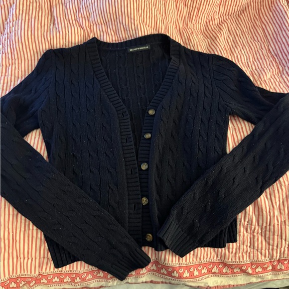 Brandy Melville Sweaters - Brandy Melville Midnight Blue Knit Cardigan